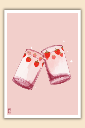 Affiche –  Les verres de Nana