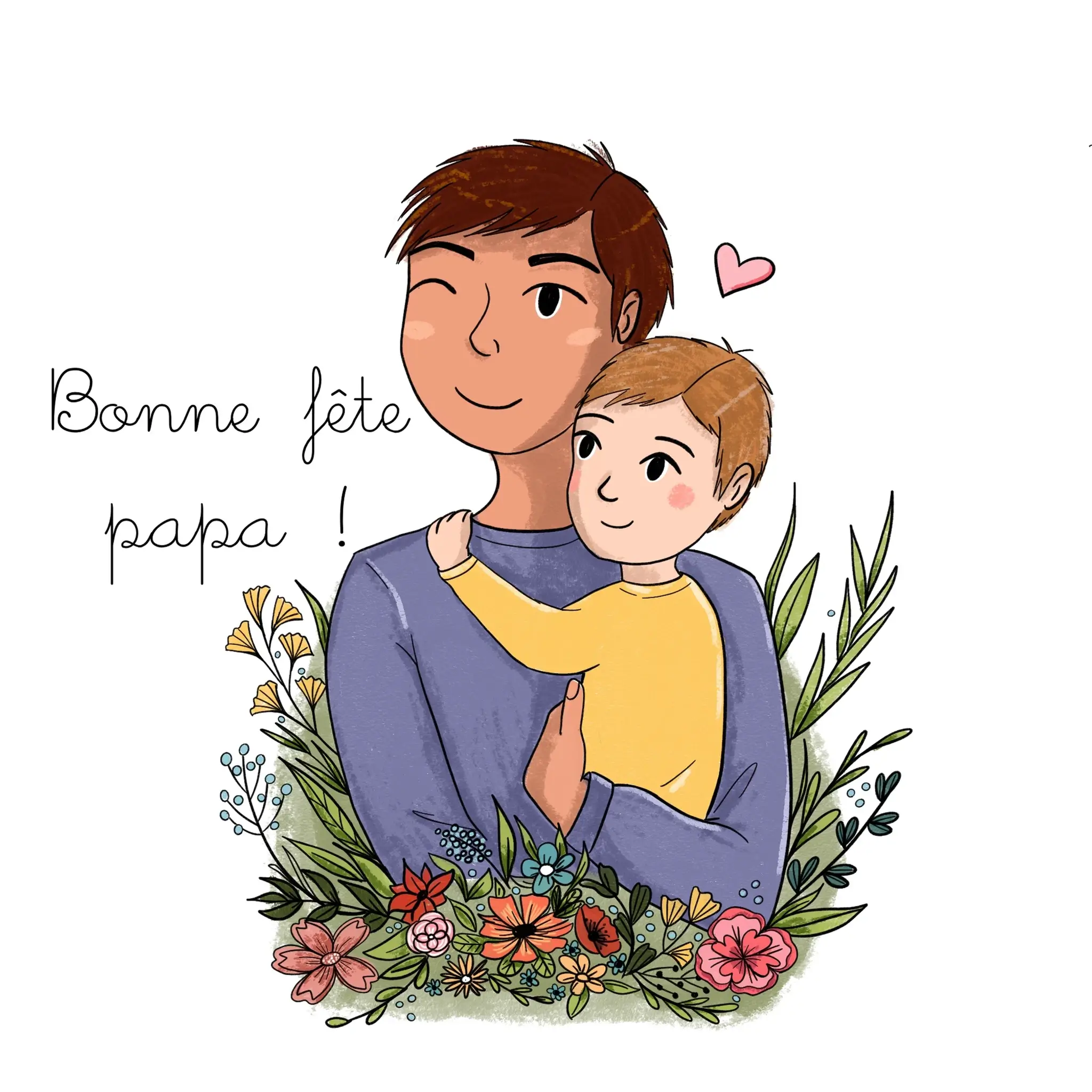 Coloriage Bonne fête Papa