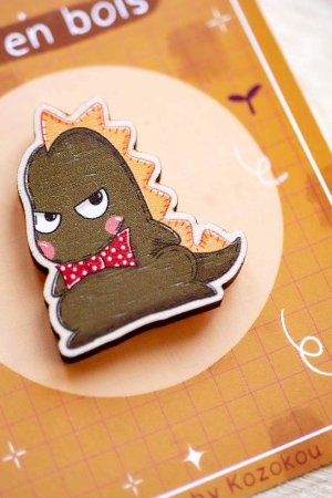 Pin's en bois Dino - Le Sudosaure