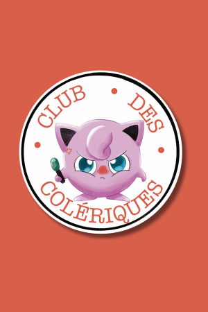 Sticker – Club des colériques (Rondoudou) 😤