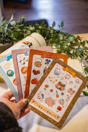 Planche d'autocollant - 4 saisons