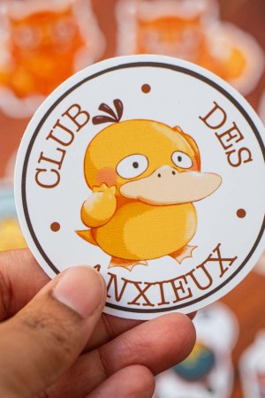 Psychokwak Club des Anxieux -Sticker