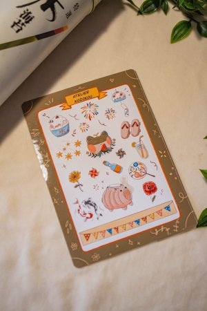 Planche d'autocollant - Été