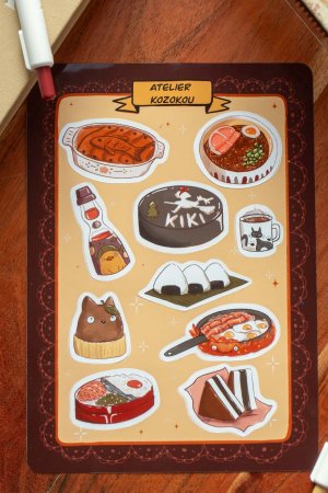 Planche d'autocollant - Gourmandise Magique