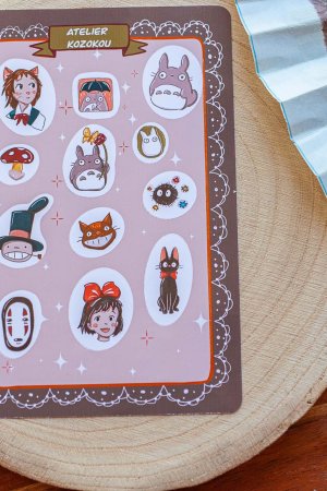 Planche d'autocollant - Ghibli