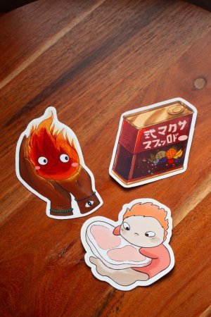 Stickers Ghibli - Lot de 3 grand Sticker
