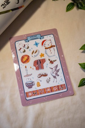 Planche d'autocollant -Hiver